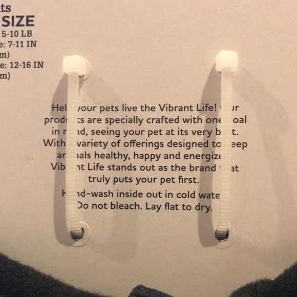 Vibrant life black and white harness and leash for cats.  NWT - Picture 8 of 12